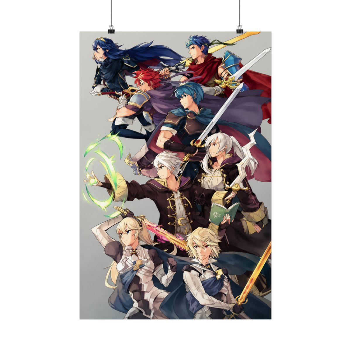 Fire Emblem Awakening Poster,All Characters,Fire Emblem Cipher,Posters Wall Art For Living Room Decor Aesthetic Vintage Posters & Prints House Decor Indie Room Decor Unframed 12x18 inches